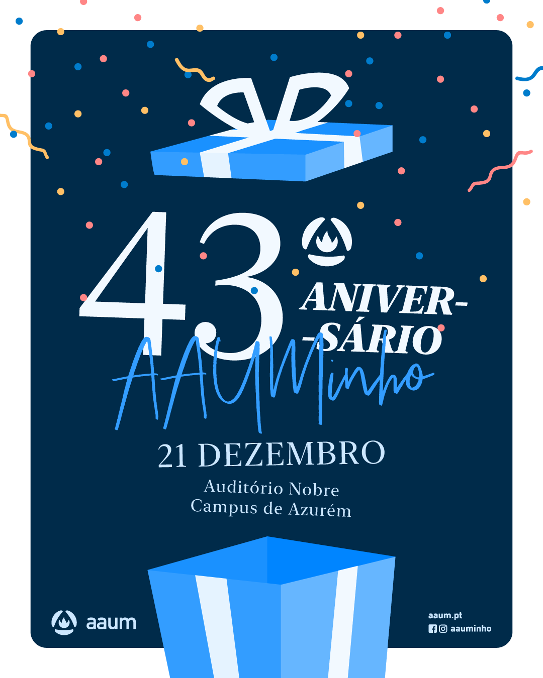 Poster - 43 anos da AAUM