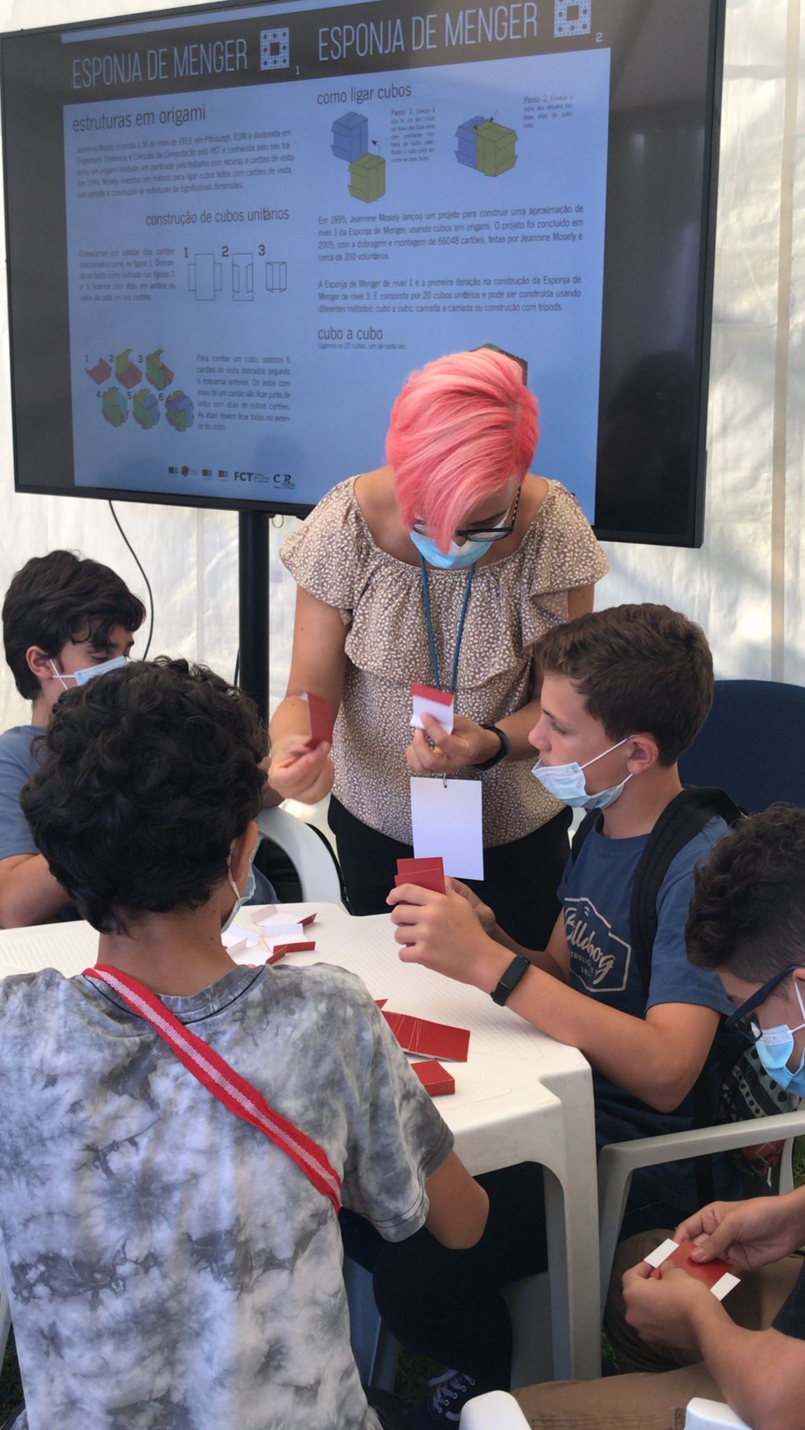 Realização da esponja de Menger