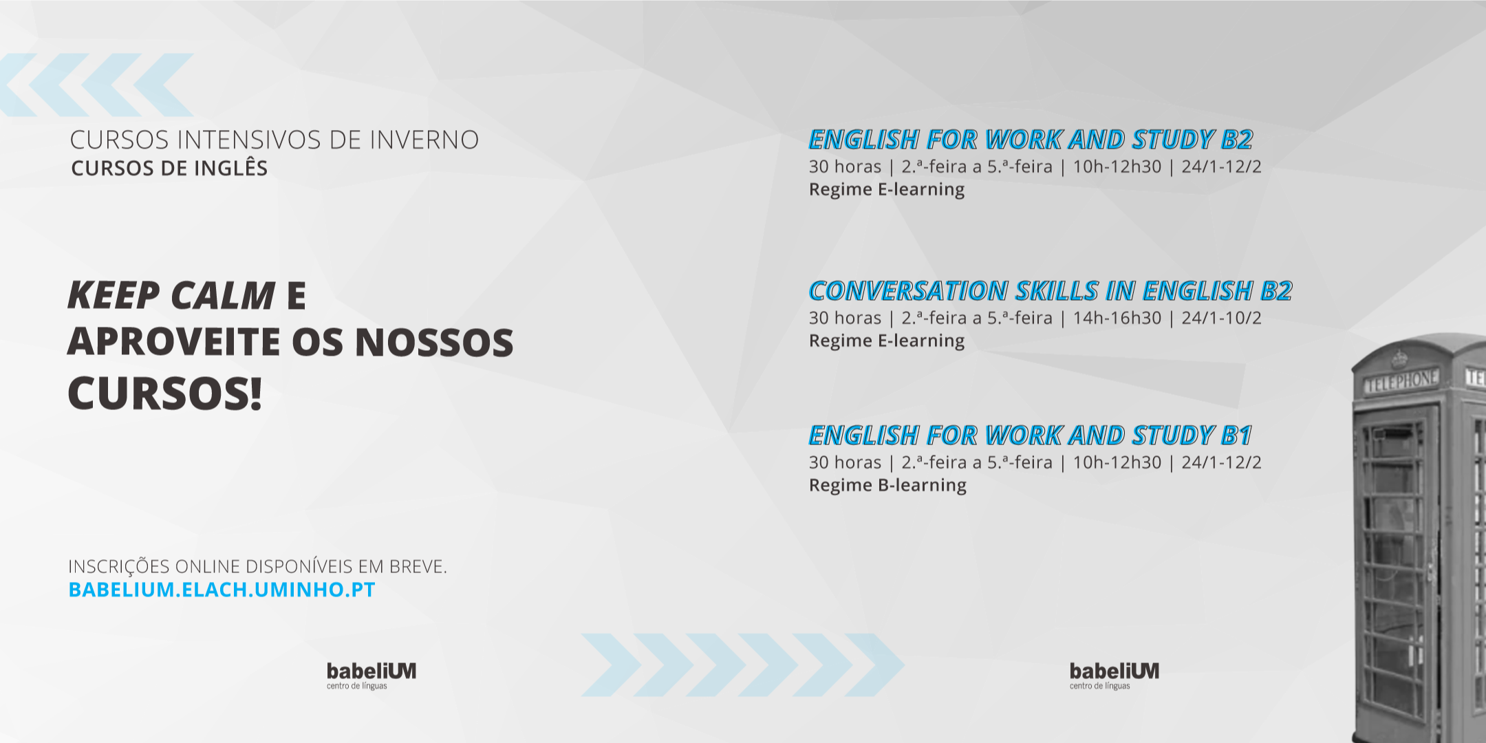 Cursos de Inglês