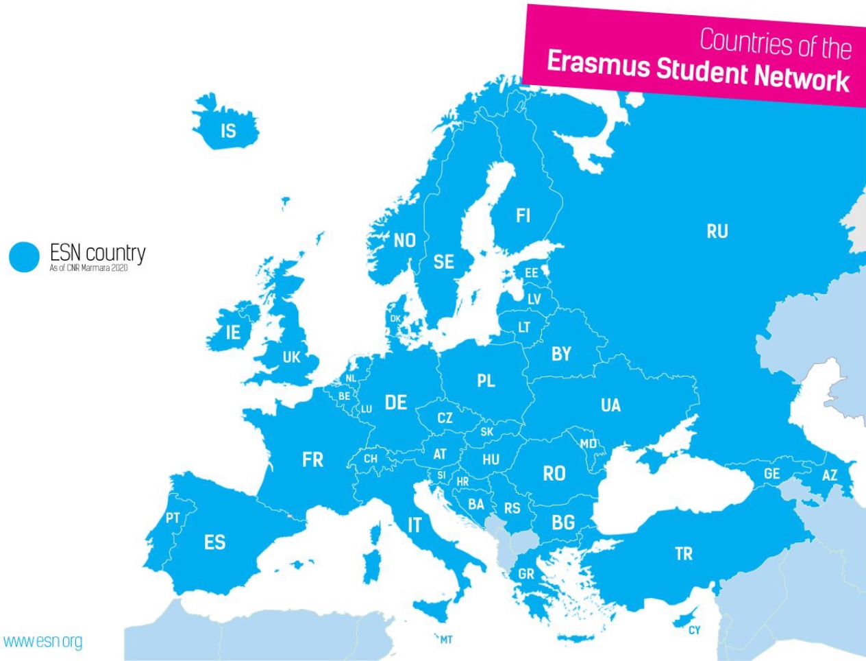 ESN - mapa
