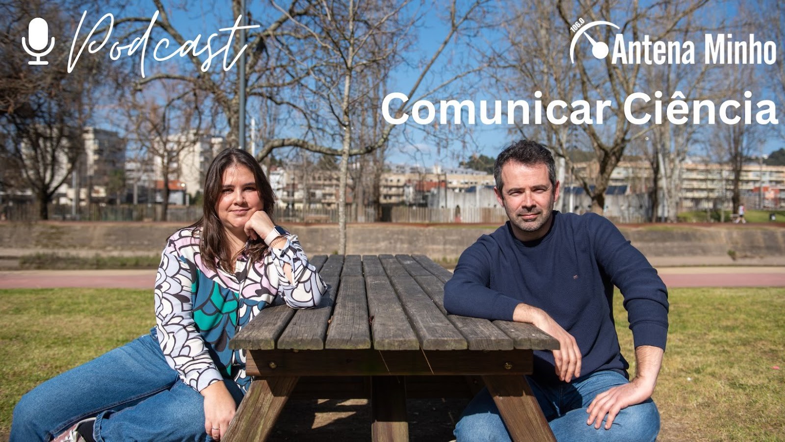 Catarina Loureiro e Jorge Dinis Oliveira, autores do Comunicar Ciência da Antena Minho