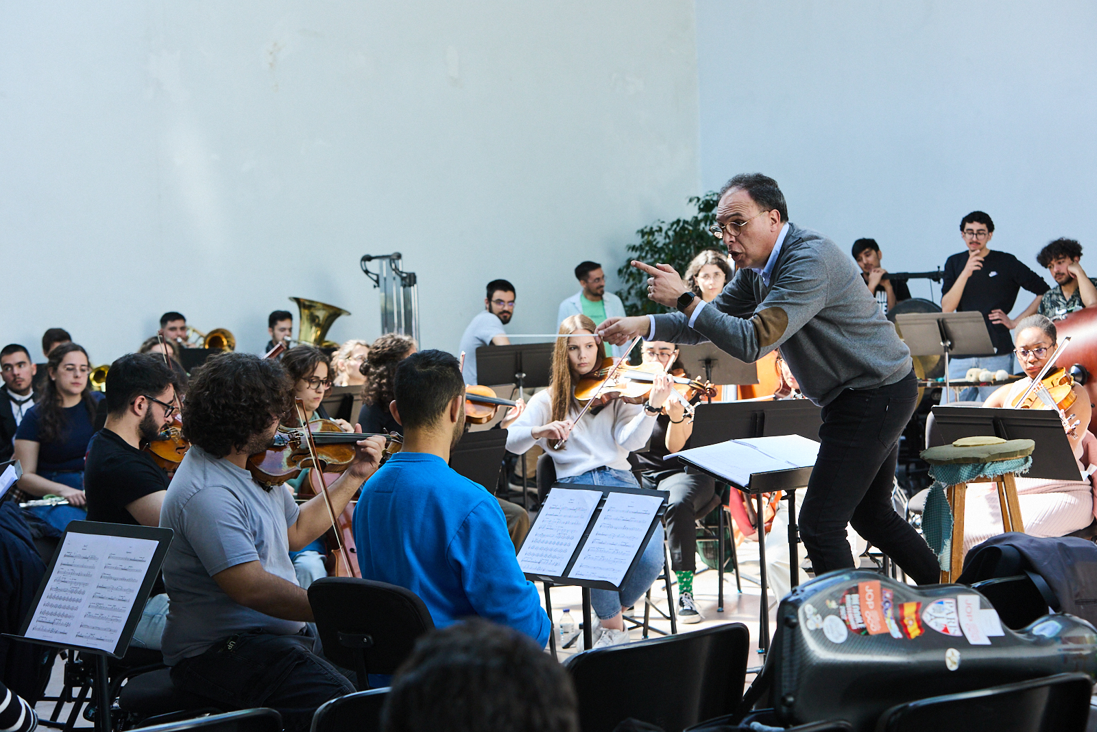 Maestro Vítor Matos num ensaio