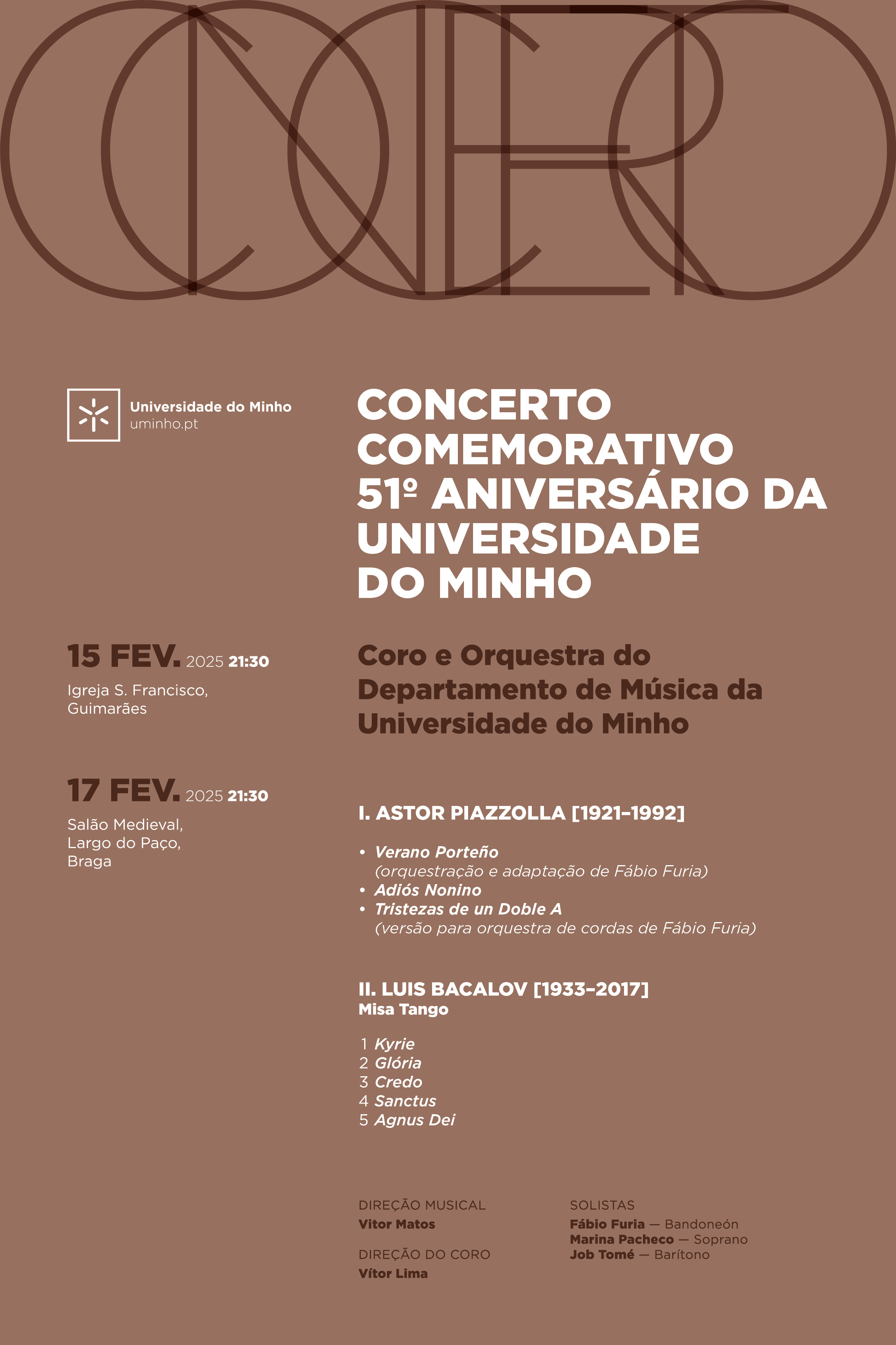 Programa dos concertos