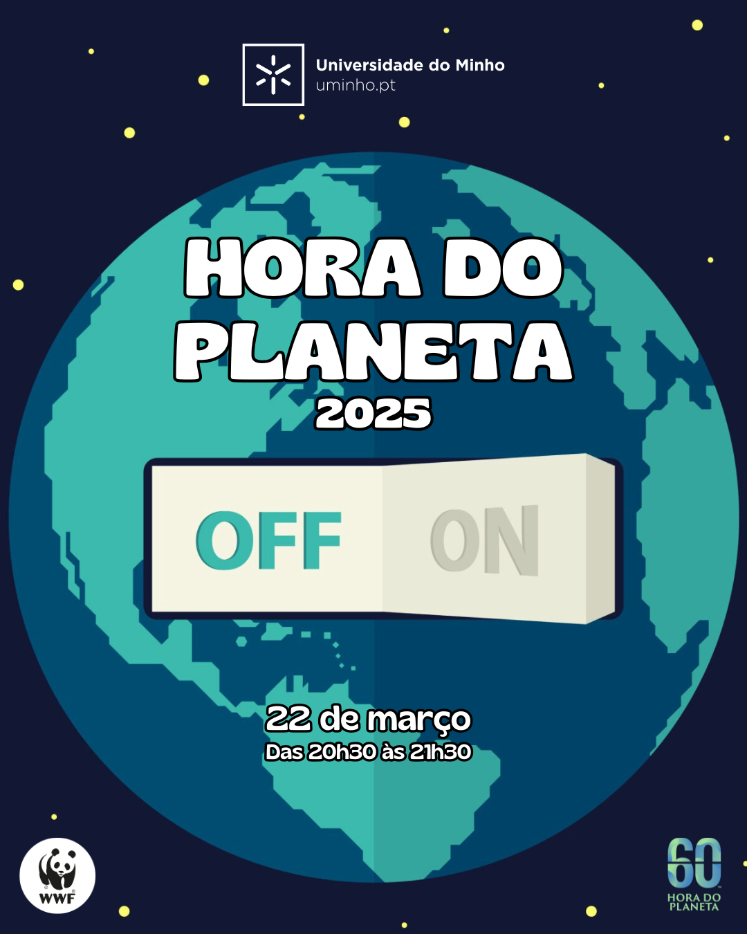 UMinho associa-se uma vez mais à Hora do Planeta