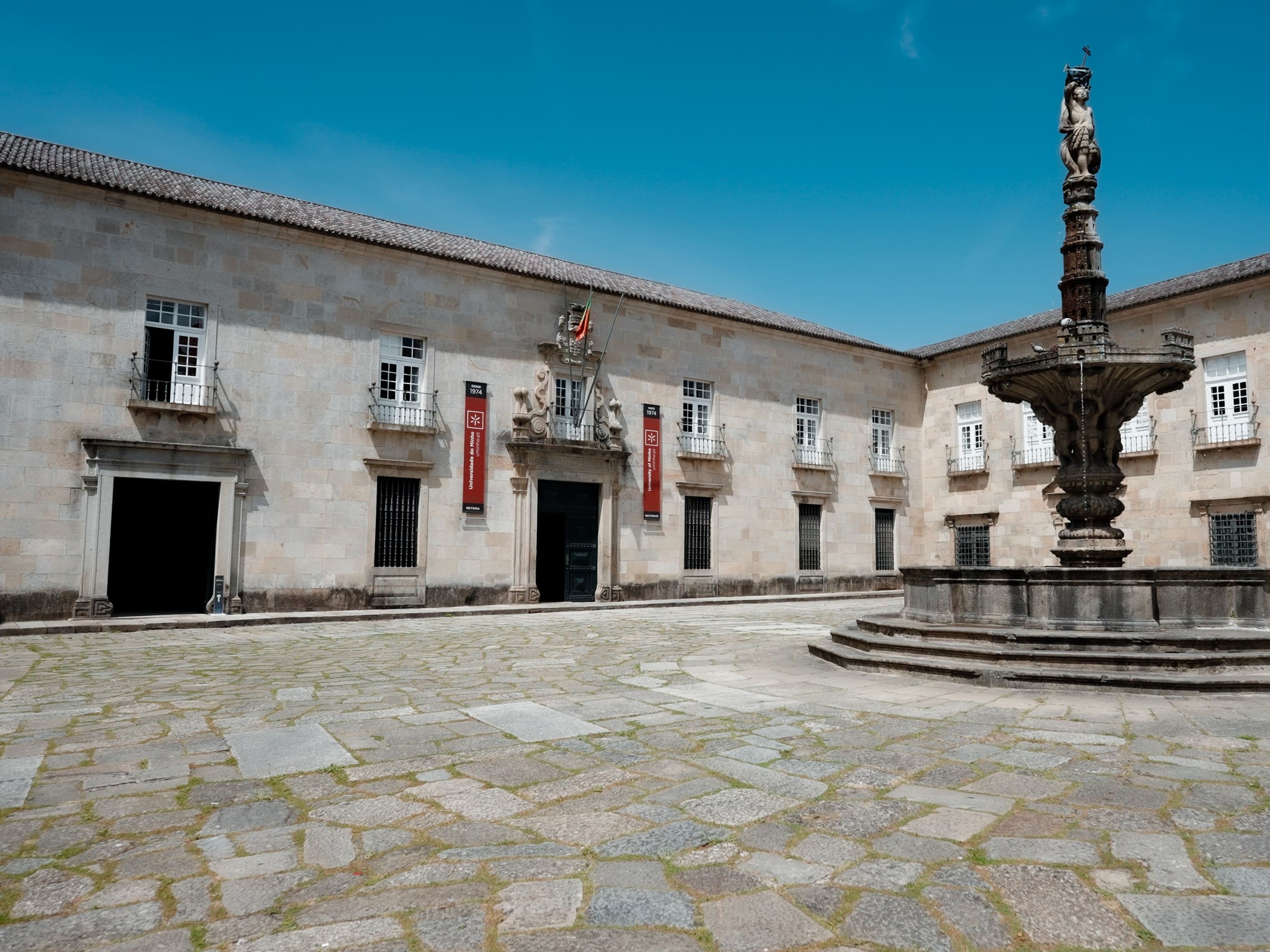 A Reitoria da UMinho, em Braga