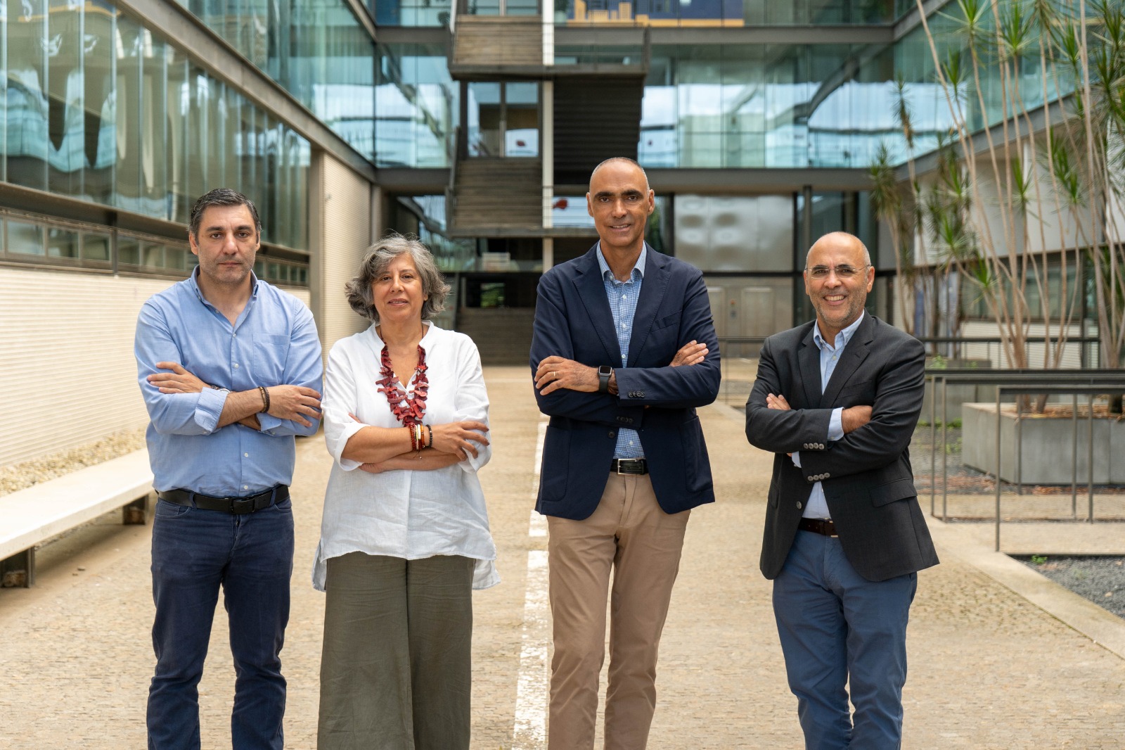 A equipa da Presidência da EEUM - Hélder Puga, Joana Cunha, António Vicente e Daniel Oliveira
