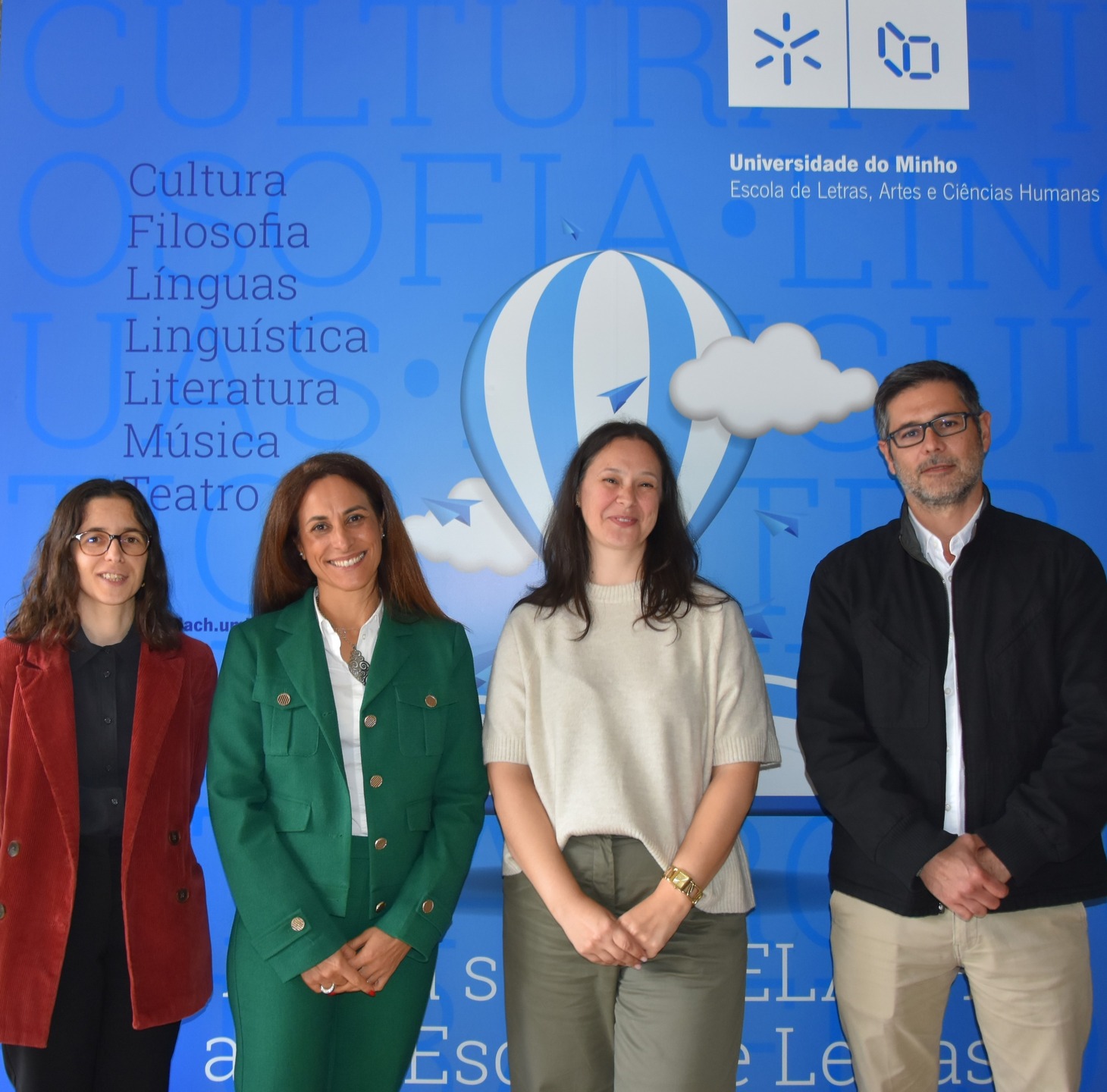 Ana Carvalho, Cristina Flores, Bruna Peixoto e Carlos Pazos formam a nova equipa da presidência da ELACH-UMinho