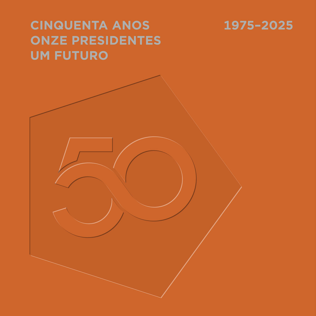 Capa do Livro de Memórias da Escola de Engenharia da Universidade do Minho – Cinquenta Anos, Onze Presidentes, Um Futuro