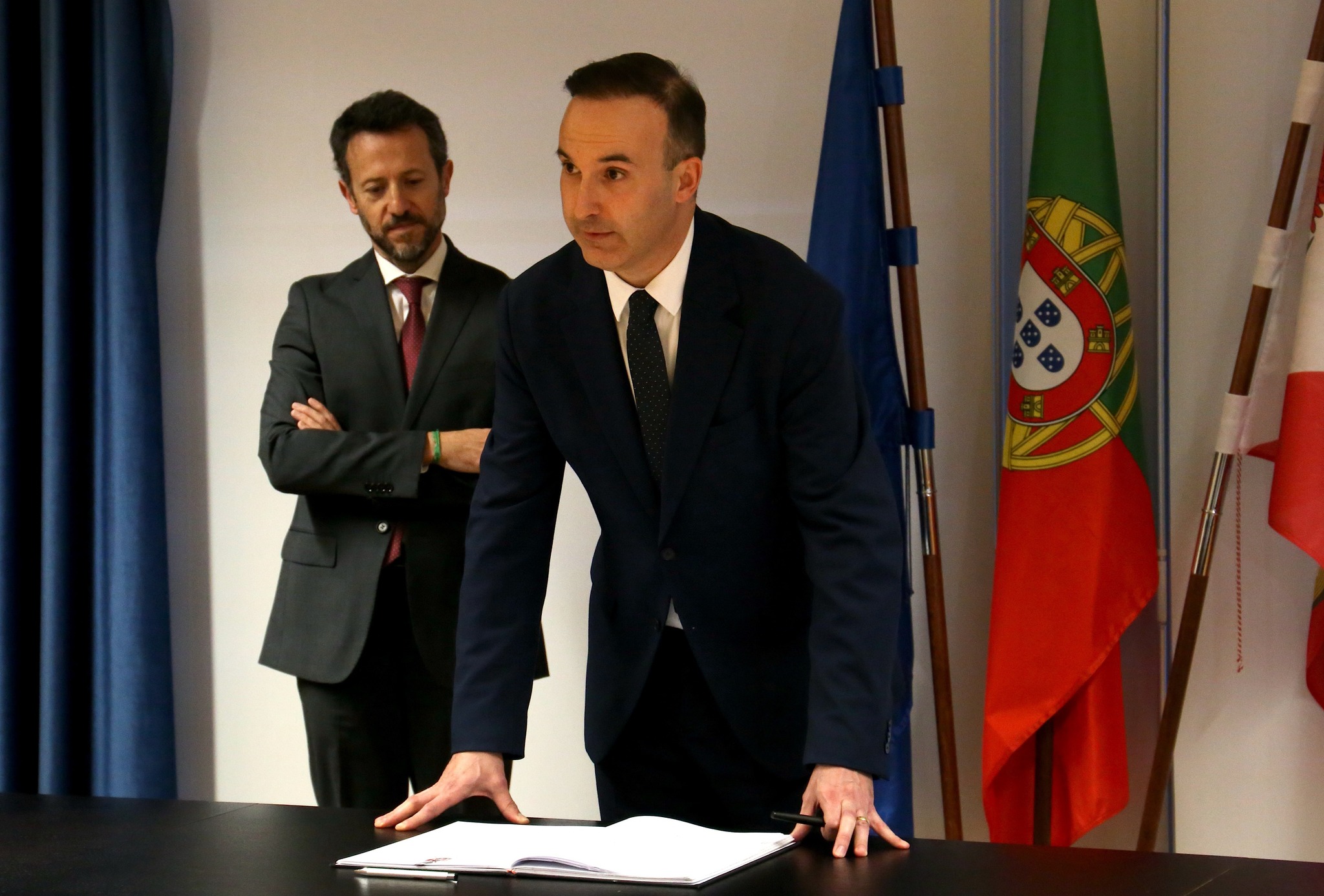 Momento da tomada de posse de Marco Gonçalves (foto: Escola de Direito da UMinho)