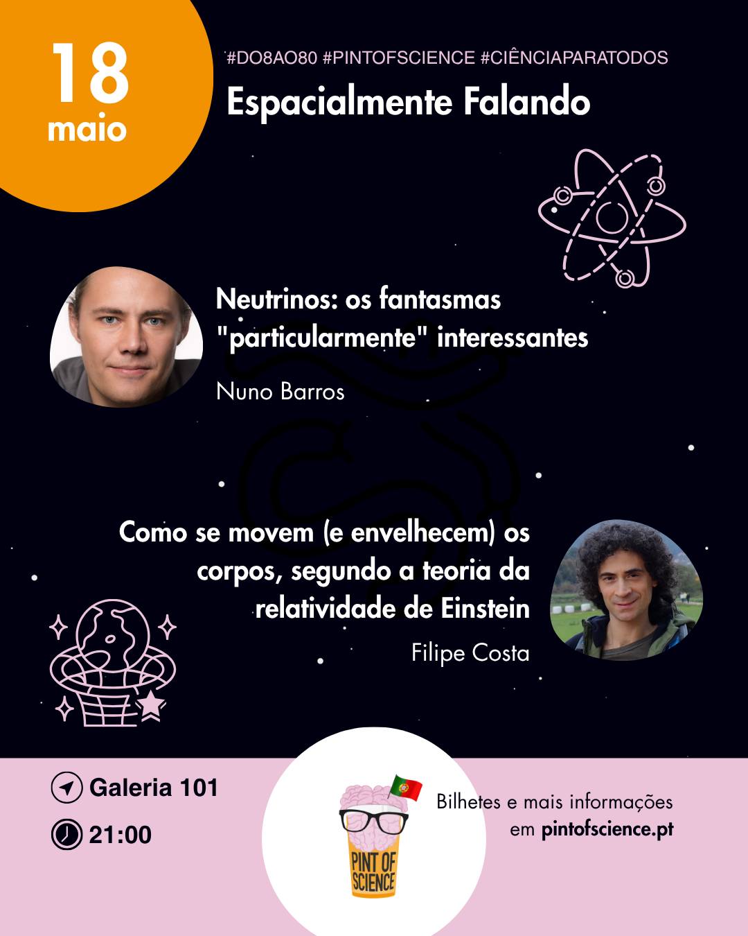 18 de maio, 21h00-23h00