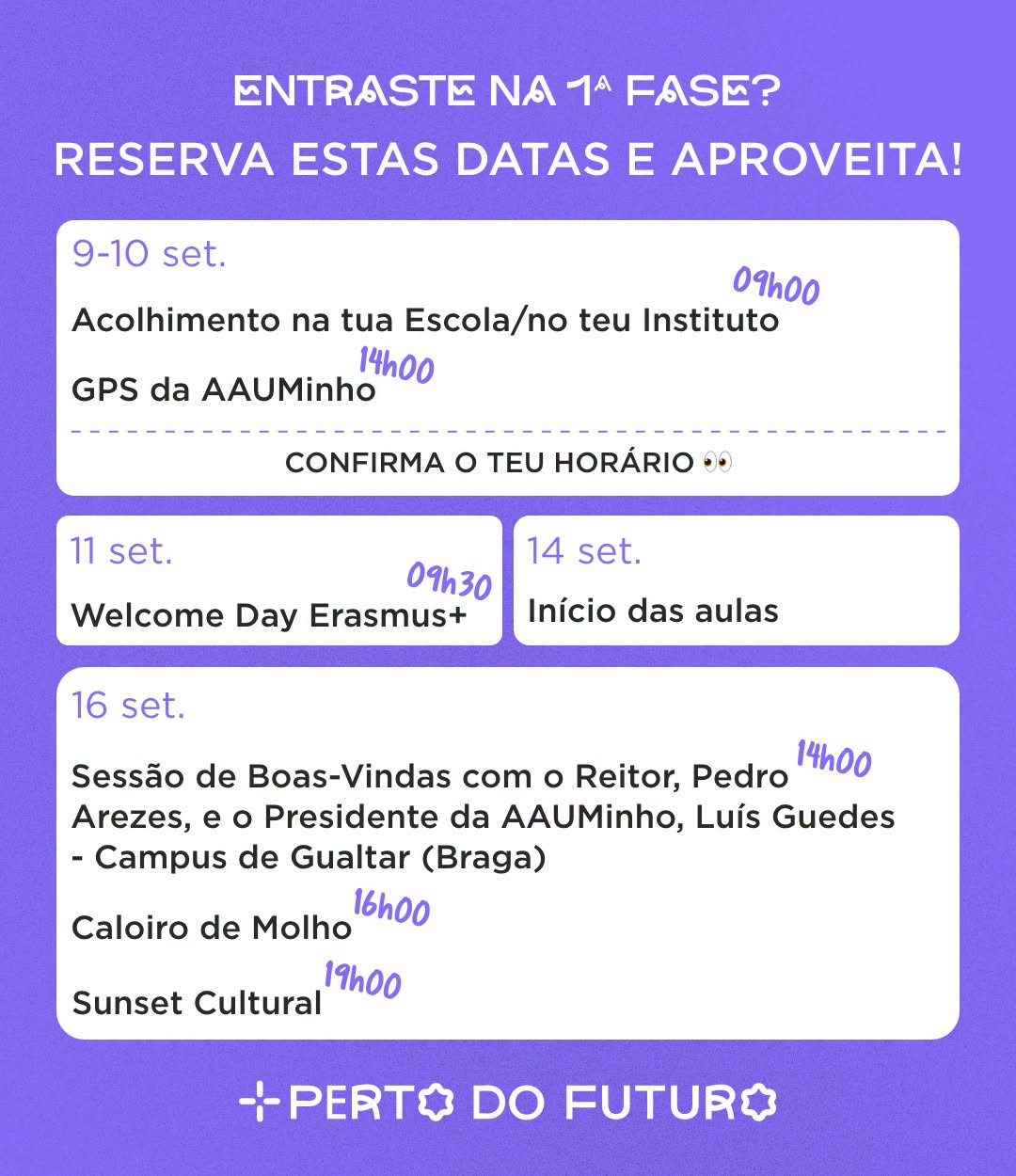 Programa de Acolhimento - 16 de setembro