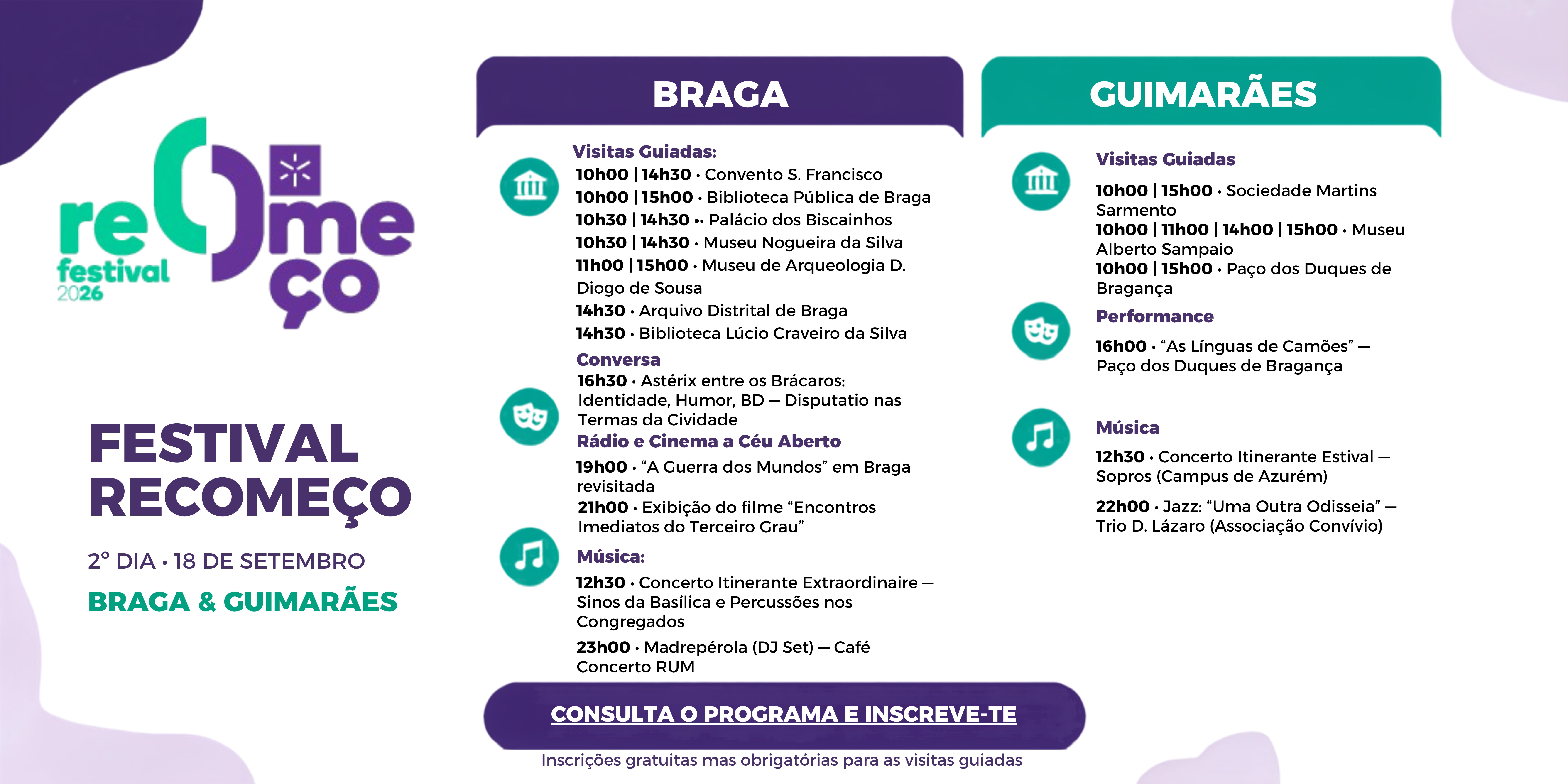 Programa - 18 de setembro