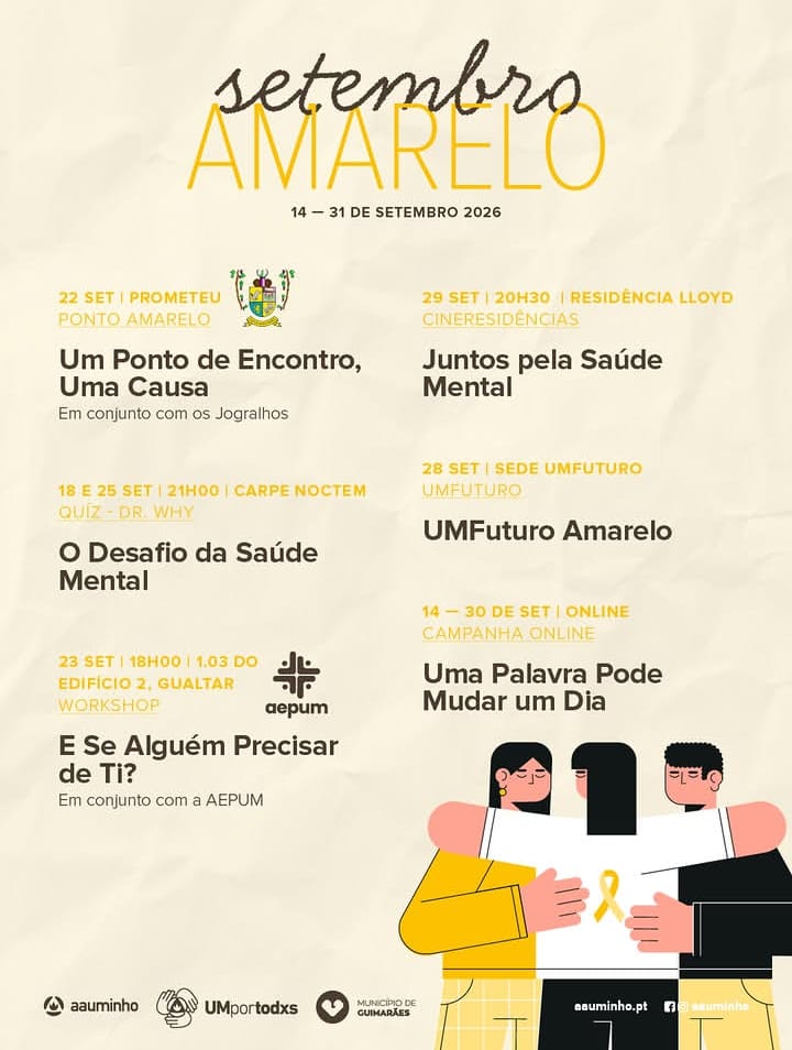 Setembro Amarelo - 14 a 30 de setembro