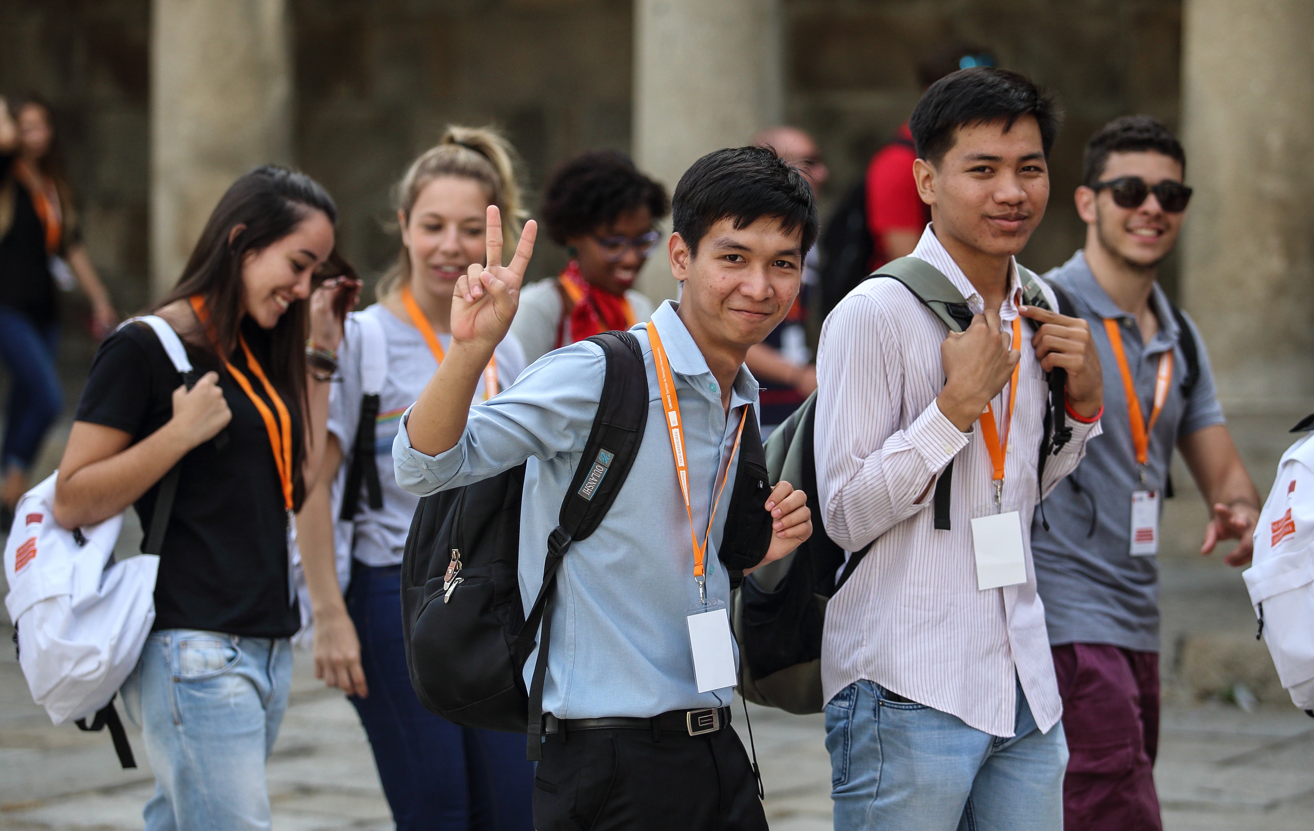 Alunos Erasmus satisfeitos no Orientation Day (foto de Nuno Gonçalves/UMdicas)
