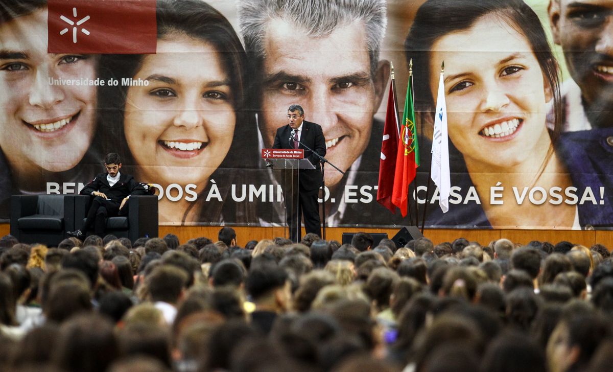 Discurso do reitor (foto de Nuno Gonçalves/UMdicas)