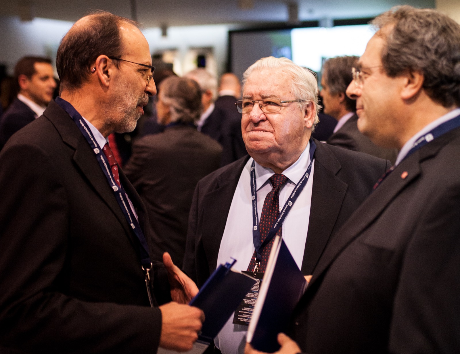 Conversa à chegada (foto: Nuno Gonçalves)