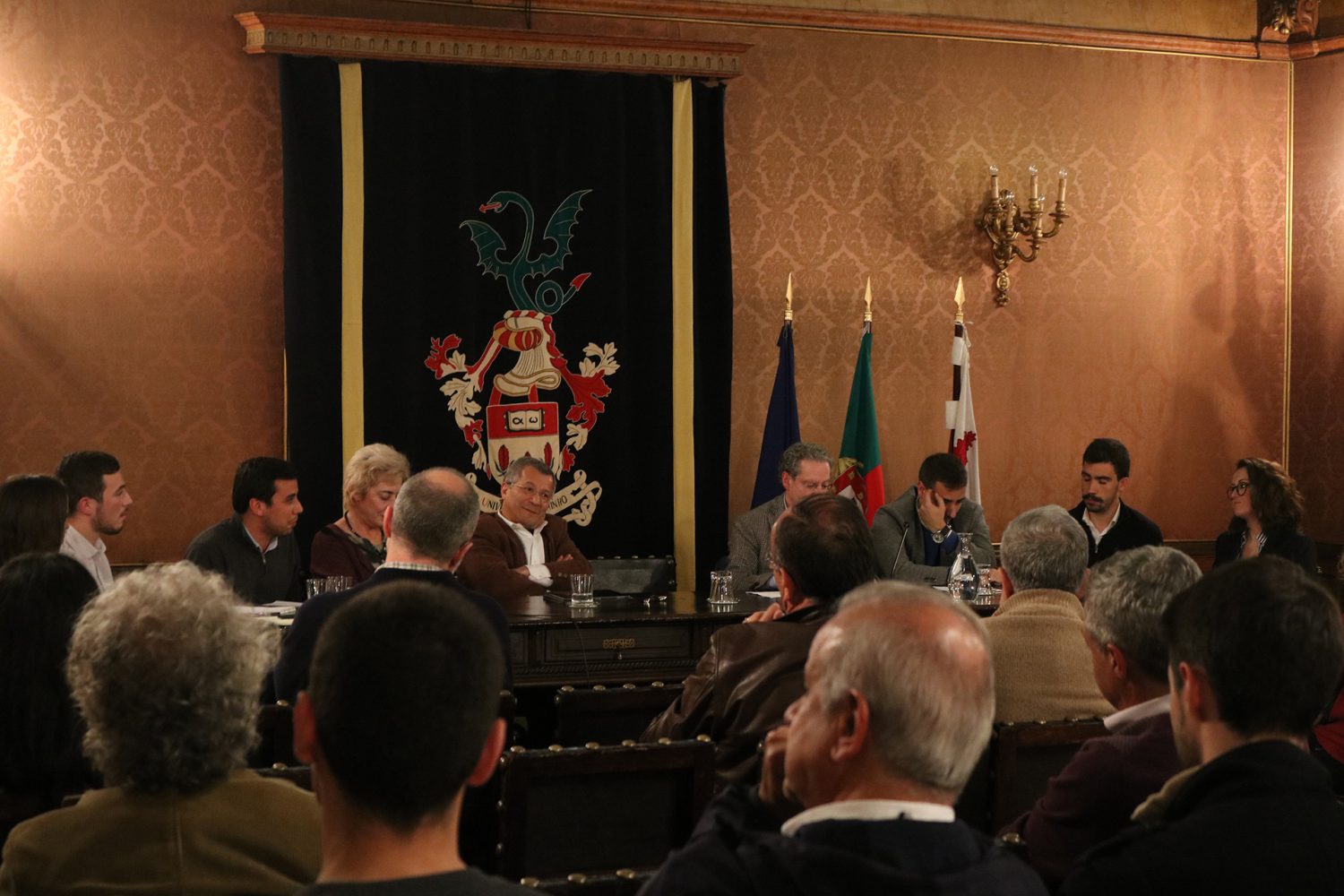 Convívio na Reitoria (foto: Joana Bragança/ComUM)